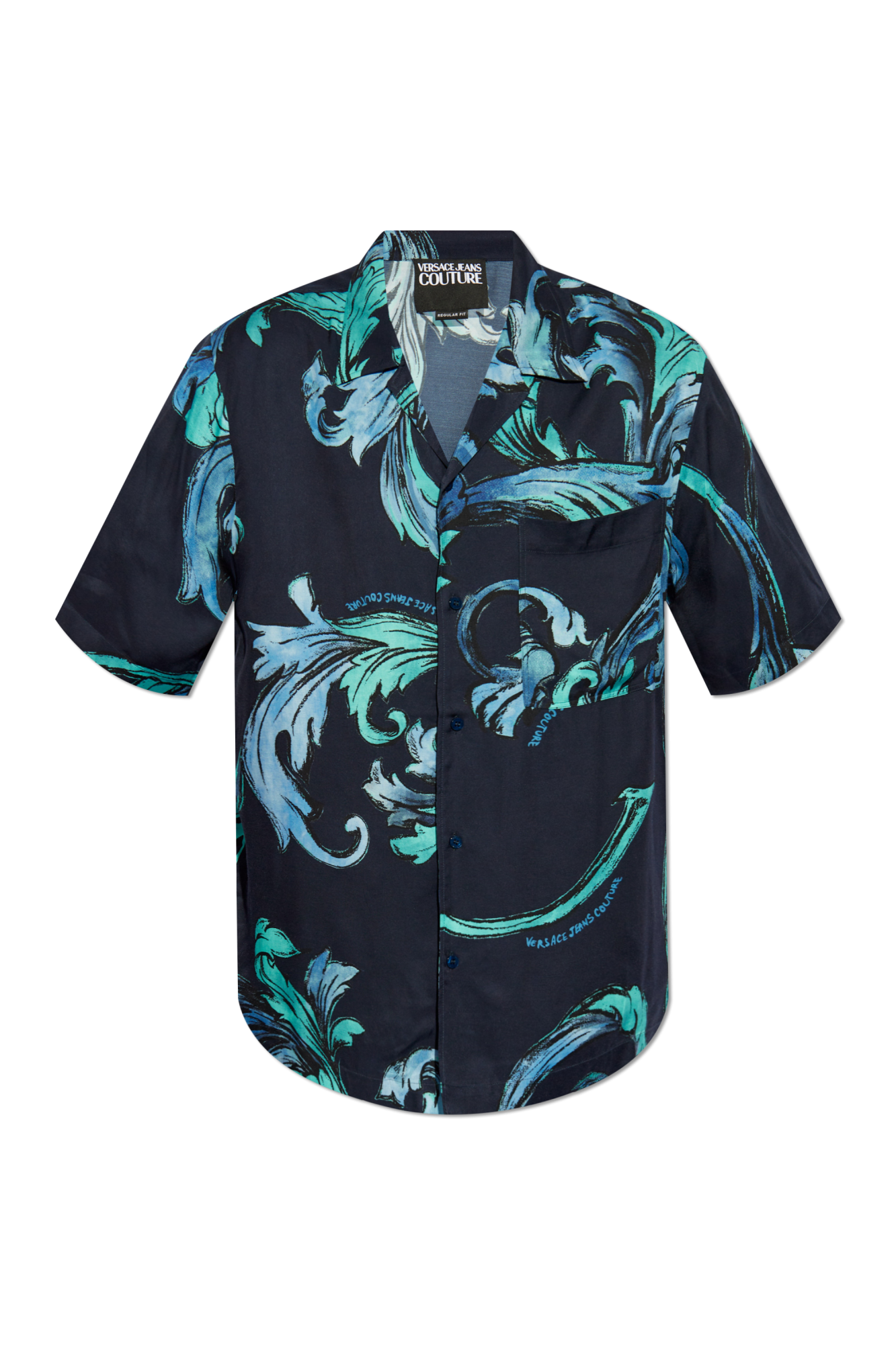 VERSACE JEANS COUTURE ネイビー Tシャツ XS VERSACE JEANS COUTURE (ヴェルサーチェ ジーンズ クチュール